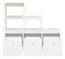 Kinderzimmer - Regal Egvad 12, Farbe: Weiß / Buche - Abmessungen: 95 x 122 x 40 cm (H x B x T), mit 3 Schubladen und 3 Fächern