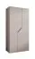 Kleiderschrank / Drehtürenschrank | Farbe: Kaschmir | 1 Meter breit | 1 Fach | 1 Kleiderstange | Griffe: Gold | Maße: 100 x 52 x 202 cm | Soft-Close-Funktion | ABS