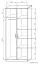 Drehtürenschrank / Kleiderschrank Pamulang 14, Farbe: Sonoma Eiche - Abmessungen: 200 x 82 x 60 cm (H x B x T)