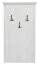 Garderobe Bibaor 09, Farbe: Eiche Weiß - 133 x 75 x 5 cm (H x B x T)