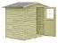 Gerätehaus 01, aus Kiefernholz - Außenmaße mit Dach: 200 x 165 x 210 cm (L x B x H)