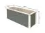 Hochbeet 2 aus nordischer Fichte, Farbe: Terragrau, Abmessungen: 254 x 94 x 92 cm (B x T x H)