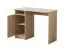Einfacher Schreibtisch mit einer Tür Rovat 01, Farbe: Eiche Sonoma, drei Fächer, gut kombinierbar, ABS-Kanten, Maße: 74,5 x 100 x 50 cm, für Büro