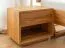 Nachtkommode | Massivholz | Eichenholz geölt | Push-to-open Funktion | 1 Schublade | 1 offenes Fach | 50 x 39 x 45 cm | Soft-Close Funktion