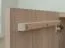 TV-Unterschrank | Farbe: Eiche Natur | 4 Türen | Massivholz | Eichenholz geölt | Travertin Stein | 180 x 46 x 56 cm | 6 Fächer | inkl. LED-Beleuchtung