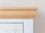 Kommode Bresle 05, Kiefer massiv, Farbe: Weiß / Natur - Abmessungen: 85 x 166 x 41 cm (H x B x T)