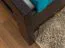 Einzelbett "Easy Premium Line" K8, Buche Vollholz massiv schokobraun lackiert - Liegefläche: 90 x 190 cm