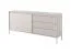 Stilvolles Wohnzimmer - Set B Balta, 4-teilig, Farbe: Beige, Push-to-open Funktion, ABS-Kantenschutz, Beine: Metall