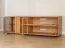 TV-Unterschrank Sienne 10 mit 60 x 185 x 43,5 cm, getöntes Glas, aus Massivholz Wildeiche, geölt, gebürstet, inkl. LED-Beleuchtung, viel Stauraum
