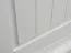 Schrank Gyronde 33, Kiefer massiv Vollholz, Farbe: Weiß / Walnuss - 147 x 108 x 45 cm (H x B x T)