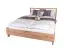 Doppelbett Braianik 06 in Eiche Wotan / Beige, Liegefläche: 160 x 200 cm, inklusive Lattenrost, 92 x 171 x 207 cm, passend für Schlafzimmer, Füße 36 mm dick