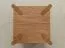 Nachtkommode | kleine Kommode | Beistellkommode | 33 x 33 x 60 cm | Massivholz | 1 Schublade | Soft Close System | Eichenholz geölt | 2 Fächer | Farbe: Eiche | Seille 15