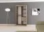 100 cm breiter Kleiderschrank mit 2 Türen | 5 Fächer | Farbe: Sonoma Eiche Abbildung