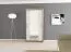 1 Meter breiter Kleiderschrank mit 2 Türen | Farbe: Sonoma Eiche / Weiß Abbildung