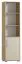 Regal Curug 20, Farbe: Eiche / Buche hell - Abmessungen: 188 x 50 x 34 cm (H x B x T)