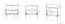 Nachtkommode Roanoke 07, Farbe: Weiß / Weiß Glanz - Abmessungen: 53 x 50 x 34 cm (H x B x T), mit 1 Schublade und 1 Fach
