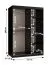 Eleganter Kleiderschrank Balmenhorn 56, Farbe: Schwarz matt - Abmessungen: 200 x 120 x 62 cm (H x B x T), mit genügend Stauraum