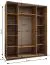 Kleiderschrank / Schiebetürenschrank | 245,5 x 140 x 64 cm | 2 Kleiderstangen | 2 Schiebetüren | Soft-Close | 11 Fächer | 10 Einlegeböden | Farbe: Weiß
