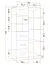 Bücherregal 80 cm breit | Weiß / Grau | Smolikas 40 | 3 Schubladen | 159 x 80 x 40 cm | 7 Fächer | graue Holzgriffe | Kinder | Jugend