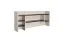Jugendzimmer - Schreibtischaufsatz Aalst 11, Farbe: Eiche / Creme / Schwarz - Abmessungen: 55 x 125 x 24 cm (H x B x T)