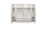 Drehtürenschrank / Kleiderschrank mit Rahmen Siumu 35, Farbe: Weiß / Weiß Hochglanz - 226 x 277 x 60 cm (H x B x T)