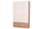 Kleiderschrank beige hochglanz