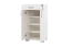 Kommode Potes 03, Farbe: Weiß - 95 x 50 x 37 cm (H x B x T)