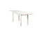 Tisch ausziehbar Kiefer massiv Vollholz weiß lackiert Junco 236E (eckig) - Abmessung 75 x 140 / 210 cm