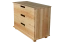 Kommode Kiefer massiv Vollholz natur 002 - Abmessung 80 x 100 x 47 cm (H x B x T)
