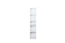 Jugendzimmer - Regal Alard 11, Farbe: Weiß - Abmessungen: 171 x 35 x 36 cm (H x B x T)