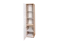 Jugendzimmer - Schrank Alard 02, Farbe: Eiche / Weiß - Abmessungen: 195 x 45 x 52 cm (H x B x T)