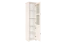 Vitrine Badus 12, Farbe: Weiß - 201 x 49 x 44 cm (H x B x T)