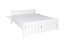 Weißes modernes Doppelbett Buche Vollholz 106, inkl. Lattenrost, Liegefläche 160 x 200 cm, bequemes Gästebett, sehr gute Stabilität, langlebig und robust
