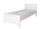 Einzelbett, modernes Gästebett Buche massiv Weiß 109, inkl. Lattenrost, Liegefläche 90 x 200 cm