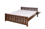 Stilvolles Jugendbett Buche Massivholz 106, inkl. Lattenrost, Walnussfarben, Liegefläche 160 x 200 cm, bequemes Kinderbett, einfache Montage, gut kombinierbar