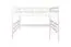 Hochbett 140 x 190 cm "Easy Premium Line" K23/n, Buche Massivholz weiß lackiert, teilbar
