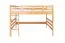 Hochbett 140 x 200 cm für Erwachsene "Easy Premium Line" K23/n, Buche Massivholz Natur lackiert, teilbar
