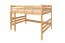 Hochbett 140 x 200 cm "Easy Premium Line" K23/n, Buche Massivholz Natur lackiert, teilbar