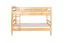 Stockbett 90 x 200 cm für Erwachsene "Easy Premium Line" K17/n, Buche Massivholz Natur lackiert, teilbar