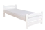 Kinderbett, bequemes Jugendbett Buche Vollholz 118, Weiß, inkl. Lattenrost, Matratzenmaße 80 x 200 cm