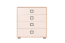 Kinderzimmer - Kommode Benjamin 06, Farbe: Buche / Creme - 89 x 84 x 56 cm (H x B x T)
