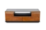 TV-Unterschrank teilmassiv Farbe: Walnuss / Schwarz 42x122x51 cm