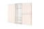 Kleiderschrank beige hochglanz
