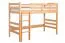 Hochbett für Erwachsene "Easy Premium Line" K22/n, Buche Vollholz massiv Natur - Liegefläche: 90 x 190 cm