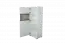 Vitrine Garim 18, Farbe: Weiß Hochglanz - 161 x 60 x 40 cm (H x B x T)