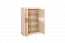 Kommode Mesquite 05, Farbe: Sonoma Eiche hell / Sonoma Eiche Trüffel - Abmessungen: 131 x 92 x 40 cm (H x B x T), mit 2 Türen und 4 Fächern