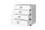 Elegante Kommode 06 in Weiß, 89 x 84 x 56 cm, hochwertig verarbeitet, besonders robust und stabil, langlebig, 4 Schubladen mit Soft Close System