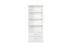 Regal Kiefer massiv Vollholz weiß lackiert Buteo 03- Abmessung 195 x 80 x 40 cm (H x B x T)