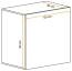Hängeschrank Fardalen 09, Farbe: Weiß - Abmessungen: 60 x 60 x 30 cm (H x B x T), mit zwei Fächern