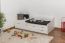 Jugendbett / Funktionsbett Kiefer massiv Vollholz weiß lackiert 94, inkl. Lattenrost - 90 x 200 cm